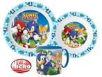 Sonic Kinderservies met Mok - Magnetron Eetsetje / Dinerset, Kinderen en Baby's, Ophalen of Verzenden, Nieuw