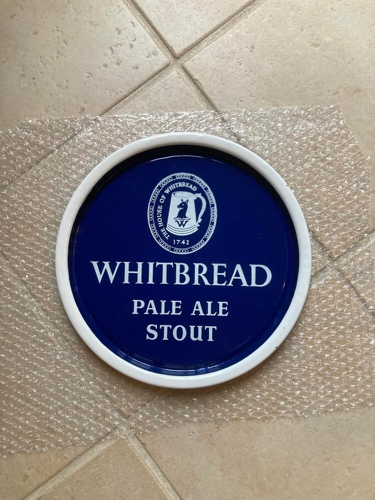 Oude emaille plateau whitbread, Antiek en Kunst, Ophalen of Verzenden