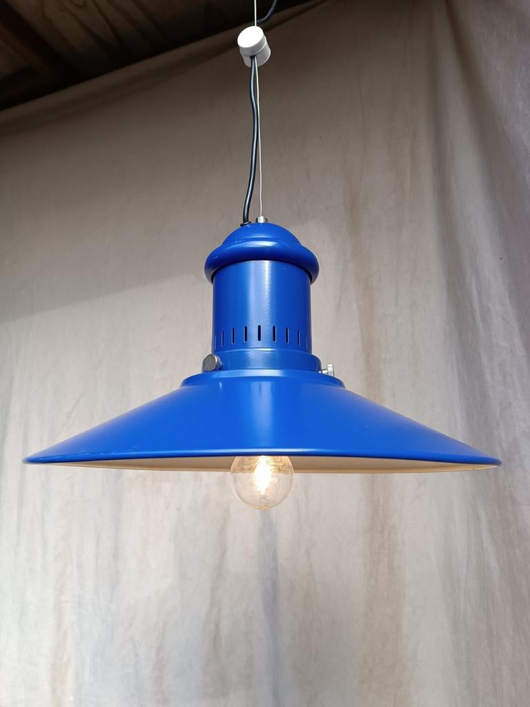 Lampe suspendue Spage Age bleu cobalt, Collections, Enlèvement ou Envoi, Maison et Meubles