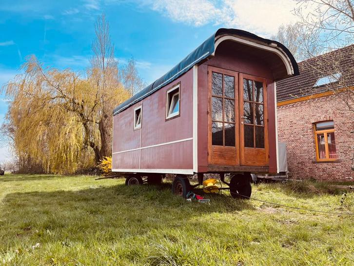 Pipowagen tiny house roulotte, Caravanes & Camping, Caravanes résidentielles, Enlèvement