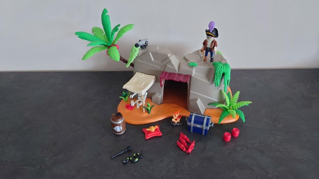 Refuge de pirates Playmobil Super 4 (set 4797), Enlèvement, Utilisé, Ensemble complet