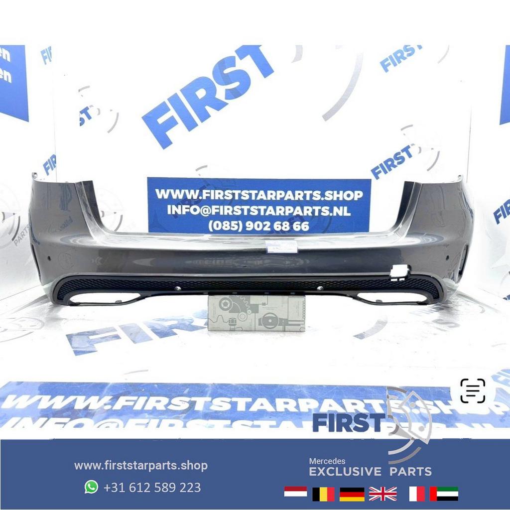 S205 AMG ACHTERBUMPER W205 ESTATE WIT ZWART GRIJS Mercedes C, Auto-onderdelen, Carrosserie, Bumper, Mercedes-Benz, Achter, Gebruikt