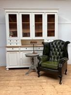 Chesterfield oorfauteuil, Huis en Inrichting, Zetels | Zetels, Ophalen of Verzenden, Zo goed als nieuw