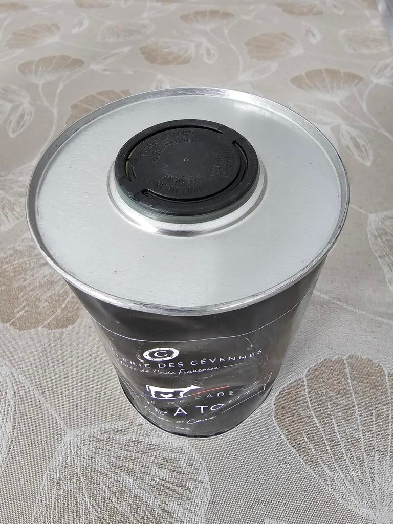 Bidon huile de cade 1 litre neuf, Enlèvement