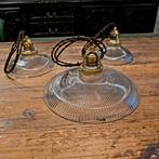 Vintage Holophane glazen hanglampen. Prijs/stuk., Antiek en Kunst, Ophalen of Verzenden