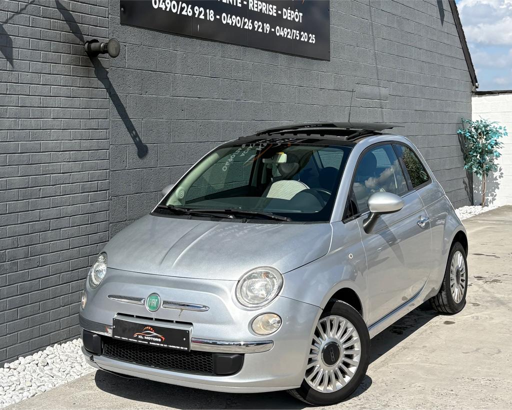 FIAT 500 BOÎTE AUTOMATIQUE 1.2i ESSENCE 205 000KM CARPASS, Auto's, Fiat, Bedrijf, Panoramadak, Benzine, Euro 5, Stadsauto, 3 deurs