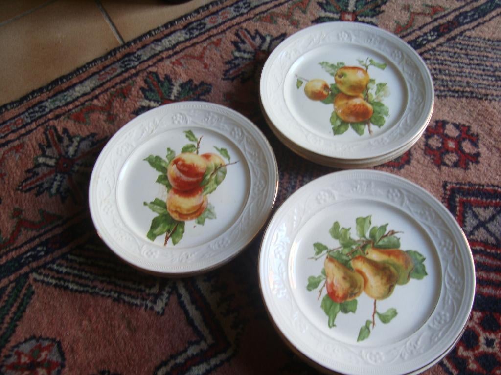 12 Dessertbordjes Société Céramique Maastricht., Antiquités & Art, Enlèvement