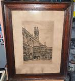 Gravure bruges signe Maurice Émile blieck, Enlèvement ou Envoi