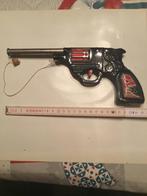 Mooie blikken revolver met kurk, Ophalen of Verzenden