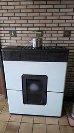Pelletkachel + pellets, Huis en Inrichting, Kachels, Ophalen, Gebruikt, Vrijstaand, Pelletkachel