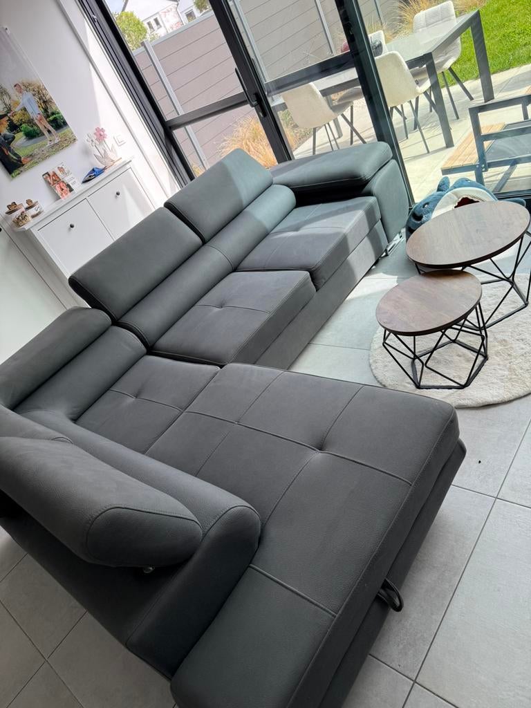 Beau canapé d'angle avec rangement et fonction couchage, Maison & Meubles, Canapés | Coins salons complets, Comme neuf, Enlèvement