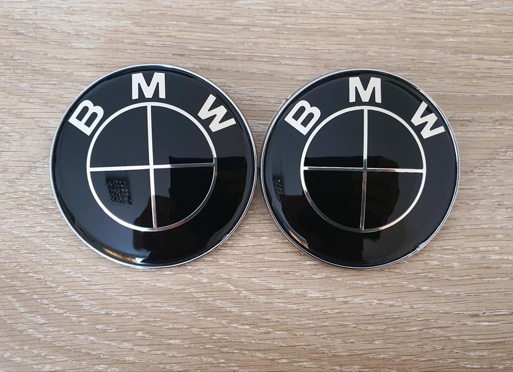 Emblèmes du capot et du boîtier BMW 2 x 82 mm ou 82 mm+74 mm, Enlèvement ou Envoi