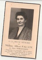 Madame Albert PALATE Adriaenssen Borgerhout Bomel Namur 1953, Envoi, Image pieuse