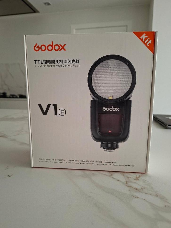 Godox Speedlite V1 Fuji Kit, TV, Hi-fi & Vidéo, Photo | Flash, Neuf, Autres marques, Inclinable, Enlèvement ou Envoi