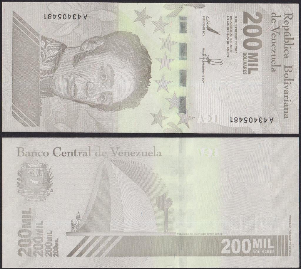 Bolivares 200.000.000 Bolivares, Ophalen of Verzenden, Zuid-Amerika, Los biljet