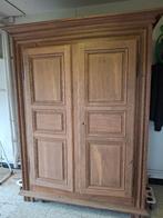 Ancienne armoire en chêne, Maison & Meubles, Avec tablette(s), Eikenhout, 100 à 150 cm, Enlèvement