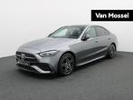 Mercedes-Benz C 300 e AMG Line + LEDER + BURMESTER + PANO DA, Auto's, Automaat, 4 deurs, Zwart, 4 cilinders