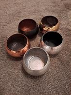 5 theelichten in metaal!, Huis en Inrichting, Ophalen