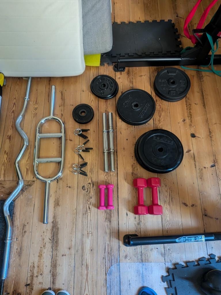 Différents Haltères, poids, barres,disque., Sports & Fitness, Équipement de fitness, Enlèvement, Haltère