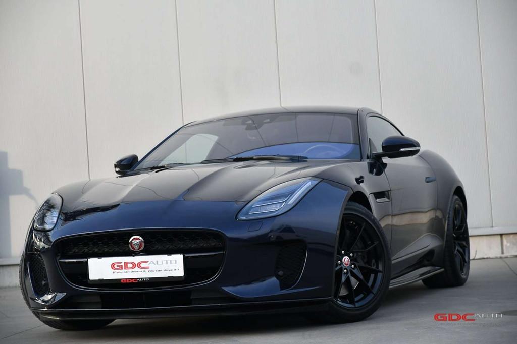 Jaguar F-Type Coupé 2.0 i4 (bj 2017, automaat), Auto's, Automaat, 1525 kg, Euro 6, Blauw