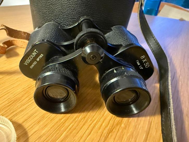 Jumelles vintage Viscount 830 + étui cuir HUET Paris, Antiquités & Art, Antiquités | Autres Antiquités, Enlèvement ou Envoi