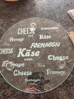 Kaasbord in glas , op voetjes, Ophalen, Nieuw, Glas