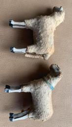 2 antieke schaapjes kerstmis houten pootjes Ertsgebergte, Diversen, Kerst, Ophalen of Verzenden, Gebruikt