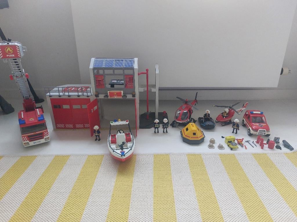Playmobil hele set brandweer, Ophalen, Gebruikt, Complete set