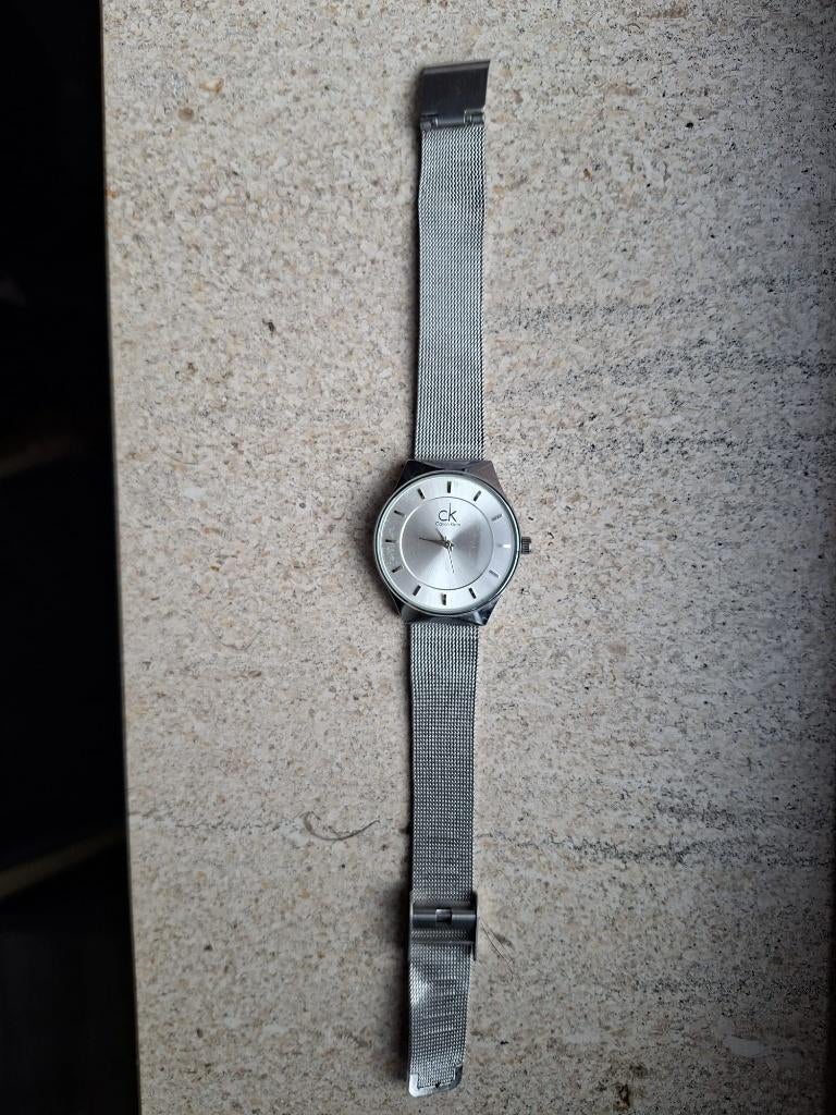 Montre Calvin Klein stainless steel, Montre-bracelet, Autres marques, Enlèvement ou Envoi, Acier