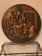 antiek koperen wandbord, Enlèvement