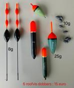 6 roofvis dobbers in perfecte staat, Ophalen of Verzenden