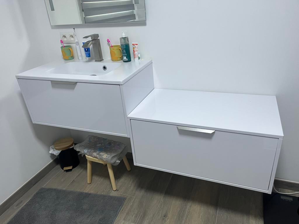 Ensemble meuble de salle de bain plus robinetterie, Ophalen, Zo goed als nieuw