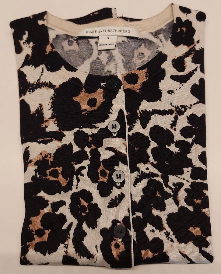 joli cardigan - Diane von Furstenberg - petit, Vêtements | Femmes, Pulls & Gilets, Porté, Taille 36 (S), Brun, Enlèvement ou Envoi