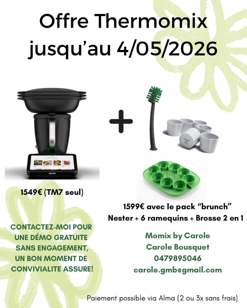 Thermomix TM7 - offres jusqu’au 4/05/2026, Enlèvement, Neuf, 8 personnes et plus