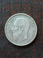 Belgische 5 Frank 1869, Postzegels en Munten, Ophalen, Zilver