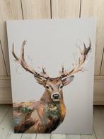 Canvas schilderij hert – IKEA - 50 x 70cm, Ophalen, Zo goed als nieuw, Schilderij