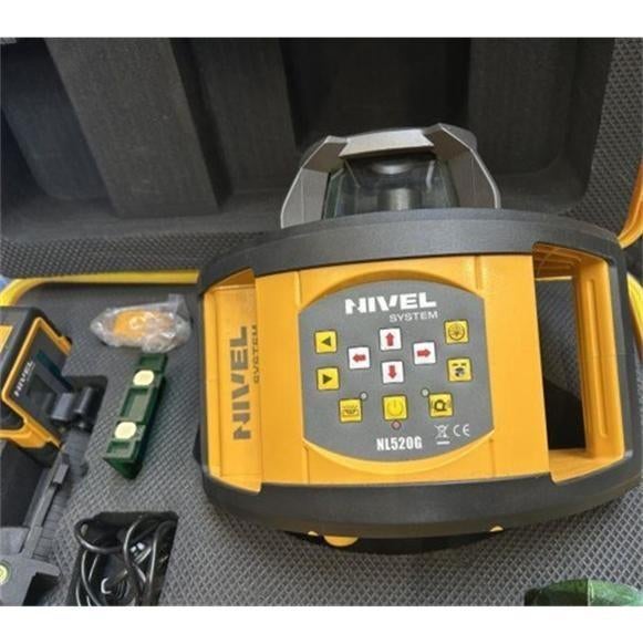 Laser rotatif Nivel System NL520G (faisceau vert), Bricolage & Construction, Instruments de mesure, Comme neuf, Enlèvement ou Envoi