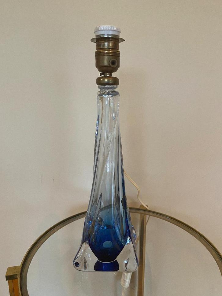 Val Saint Lambert lamp kristal, Huis en Inrichting, Lampen | Tafellampen, Ophalen of Verzenden