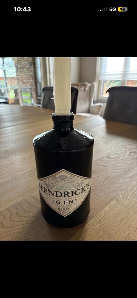LEGE Gin flessen HENDRICK’S, Ophalen, Zo goed als nieuw