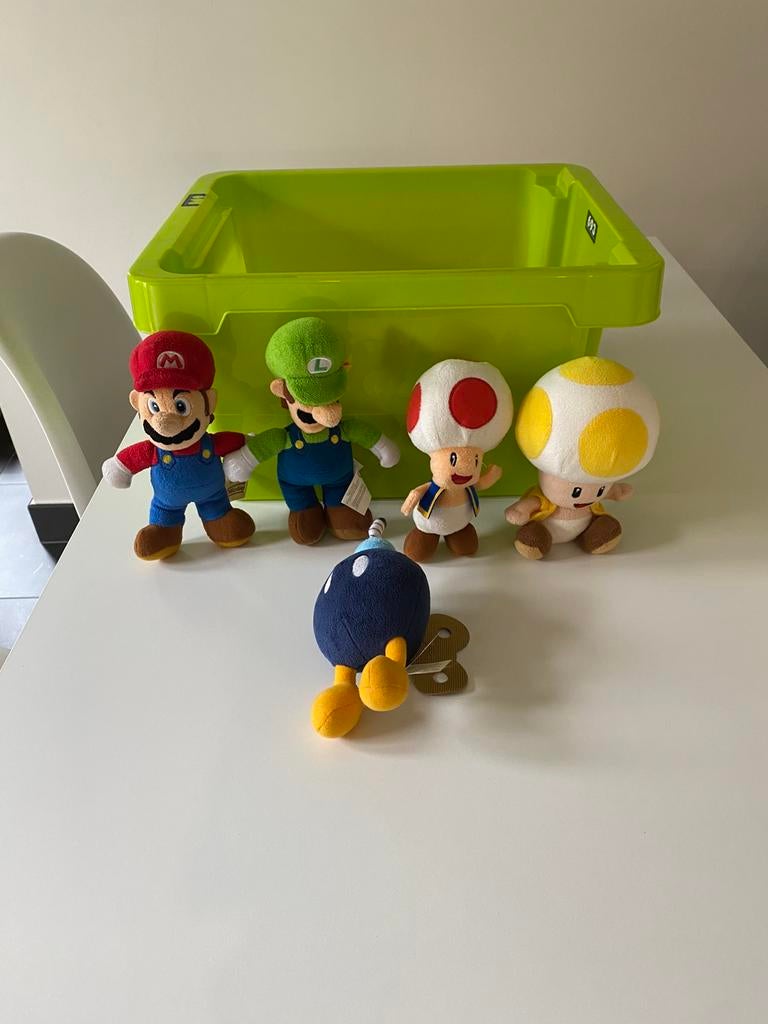 Lot knuffels super mario, Super Mario, Ophalen of Verzenden, Gebruikt