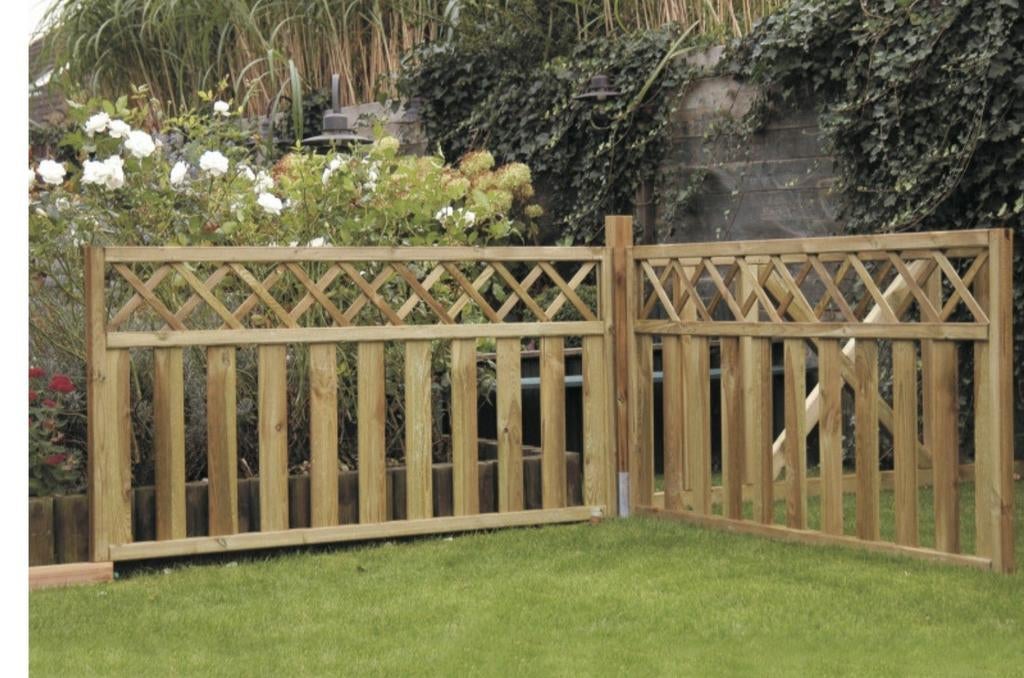 Rechte schutting 180 x 90 cm ( 2 Stuks ), Tuin en Terras, Ophalen, Gebruikt, Minder dan 3 meter, Minder dan 1 meter