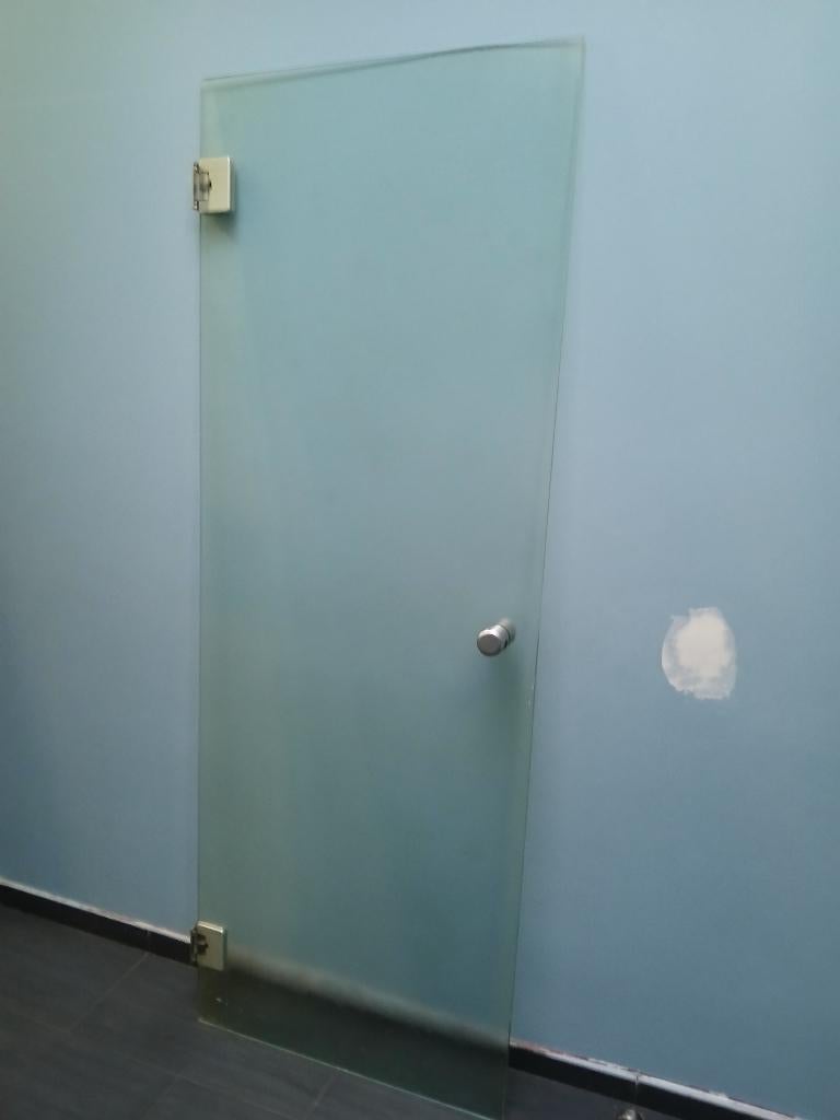 PORTE EN VERRE DE SÉCURITÉ  200 X 73 X 1 CM, Verre, Enlèvement, Gris, Moderne