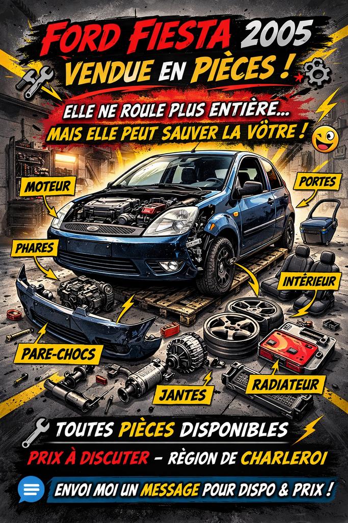 FORD fiesta, Enlèvement