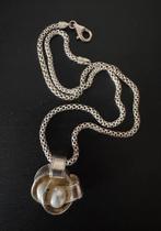 Ketting van sterling zilver en gekweekte parels, Ophalen of Verzenden, Zilver, Zilver