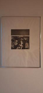 Ets, Antiek en Kunst, Kunst | Etsen en Gravures, Ophalen, Ets, Ingelijst, 1950 - 1999