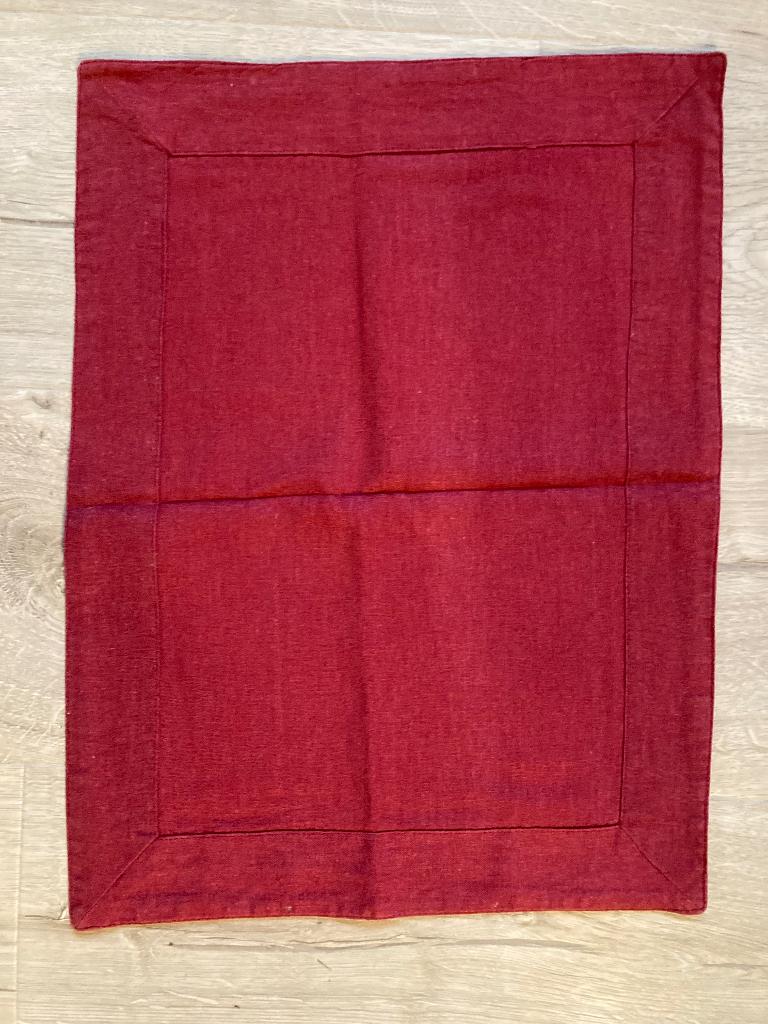 6 stoffen onderleggers, Ophalen of Verzenden, Nieuw, Rechthoek, Binnen