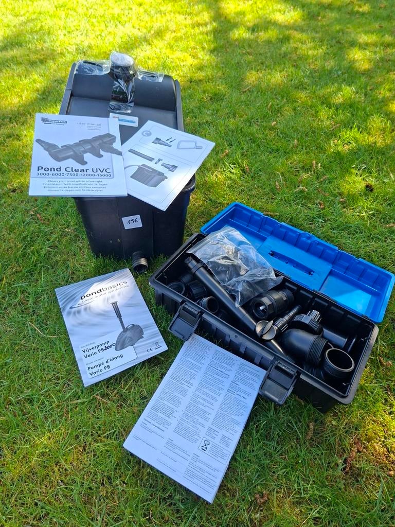 Vijverpomp met toebehoren, Tuin en Terras, Hand-tuingereedschap, Ophalen