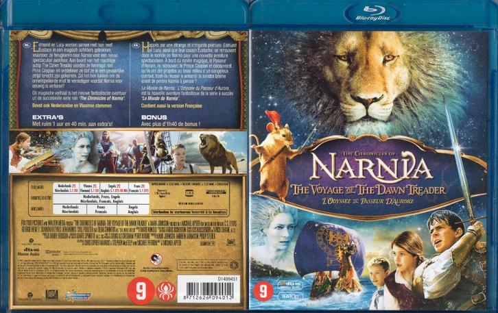 le monde de narnia  chapitre 3 (blu-ray) neuf, CD & DVD, Blu-ray, Comme neuf, Science-Fiction et Fantasy, Enlèvement ou Envoi