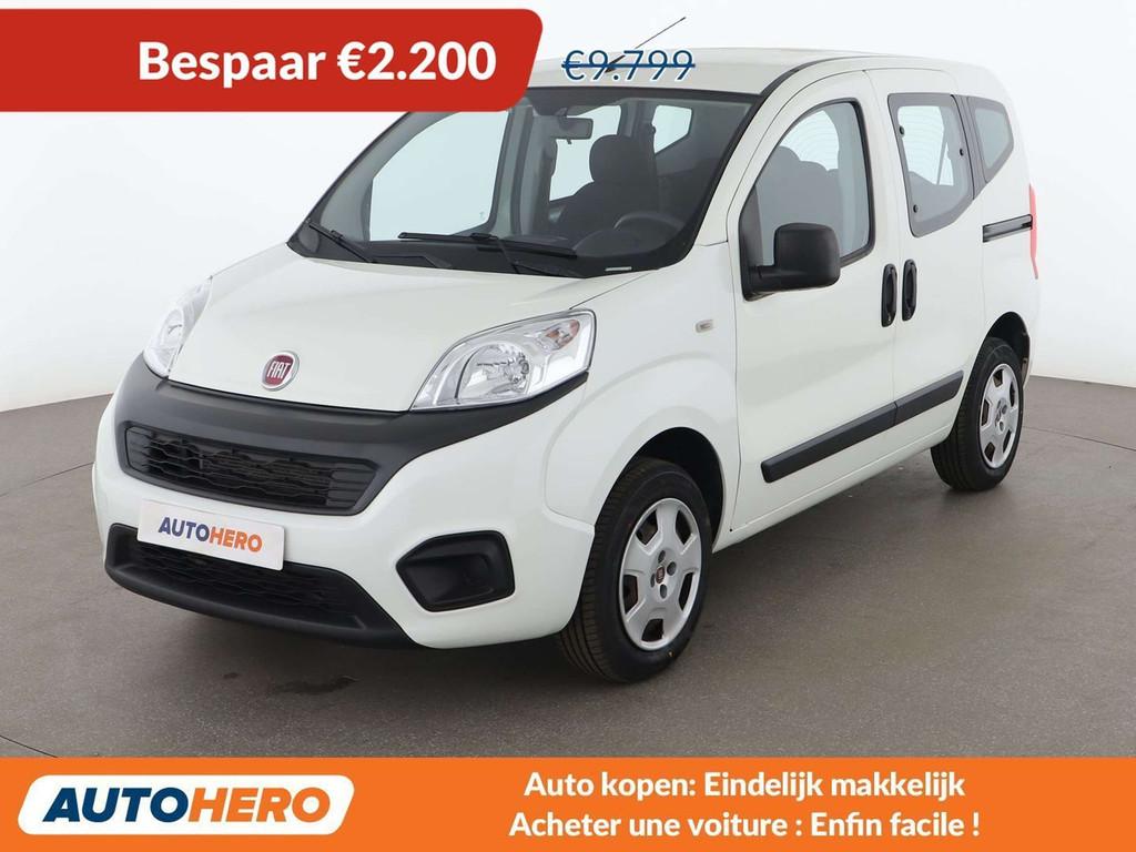 Fiat Qubo 1.4 Pop (bj 2017), Auto's, Stof, Gebruikt, 161 g/km, Wit