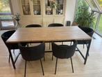 Table salle a manger, 150 à 200 cm, Cinq personnes ou plus, Pin, Contemporain